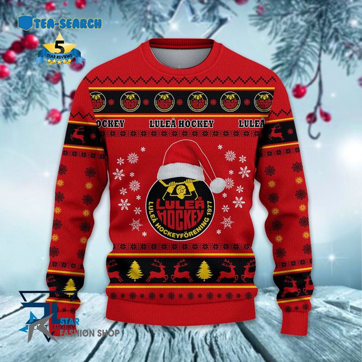 New Trend Lulea HF Santa Hat Ugly Christmas Sweater Jul Tröja