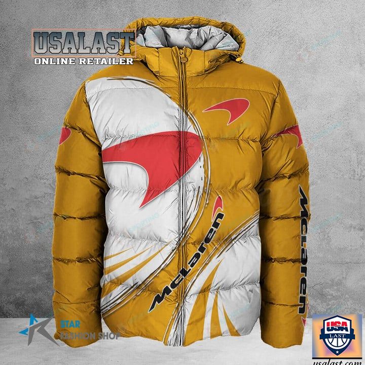 Unique Mclaren 3D Puffer Jacket Winter Coat