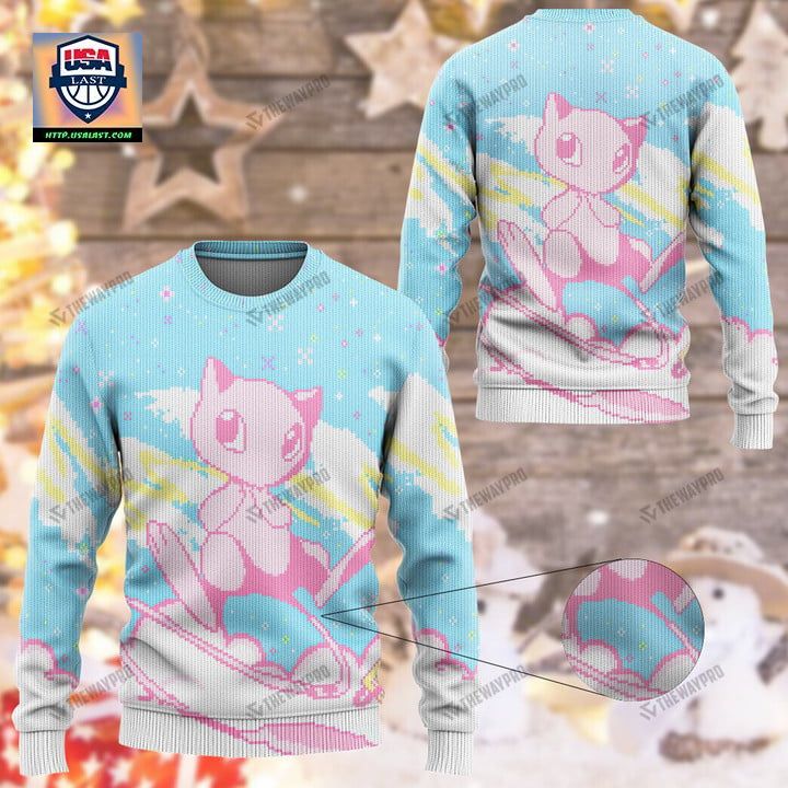 Excellent Mew Pokemon Ugly Sweater For Adult And Kid