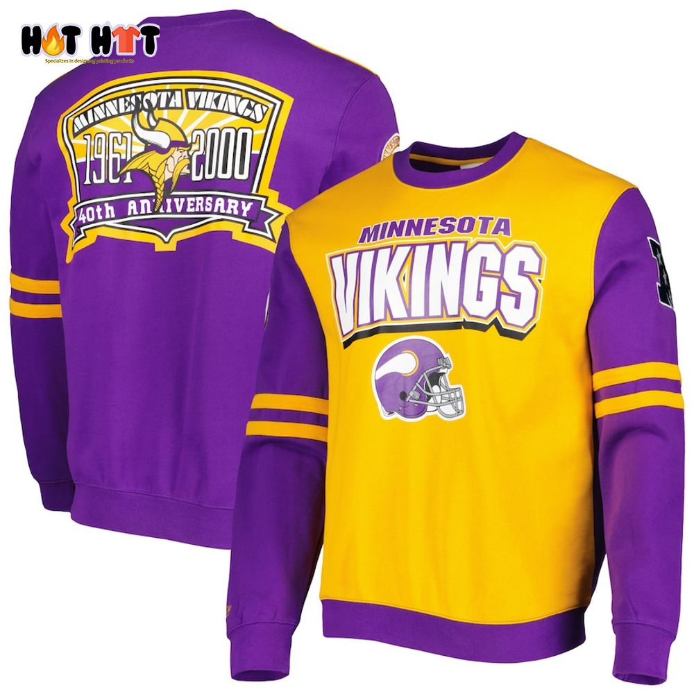 Minnesota Vikings 40th Anniversary 1961 2000Christmas Sweater