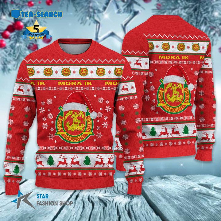 New Launch Mora IK Hockey Allsvenskan Ugly Christmas Sweater