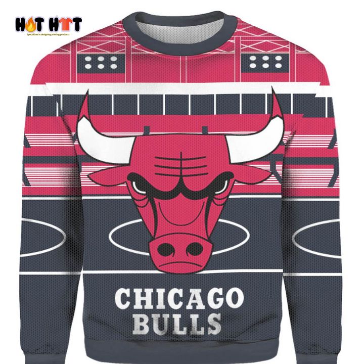 Holiday NBA Chicago Bulls Basketball Team Christmas Sweater