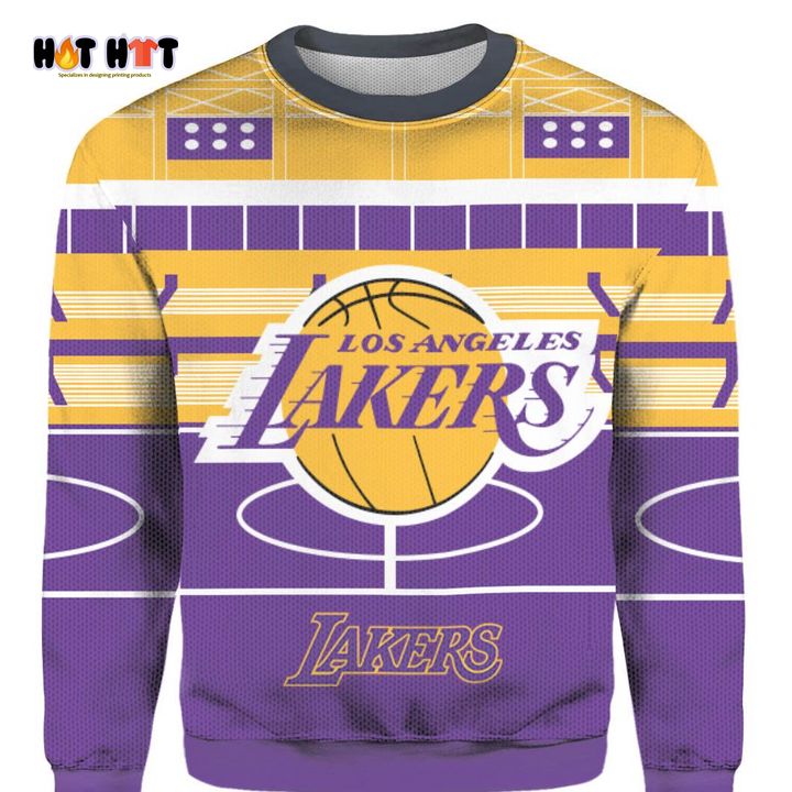 New Trend NBA Los Angeles Lakers Basketball Team Christmas Sweater