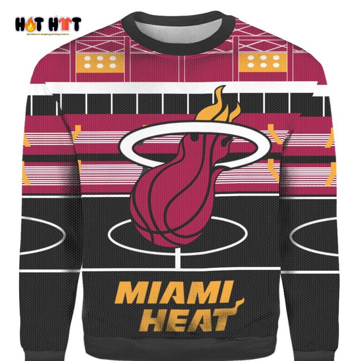 Excellent NBA Miami Heat Basketball Team Christmas Sweater