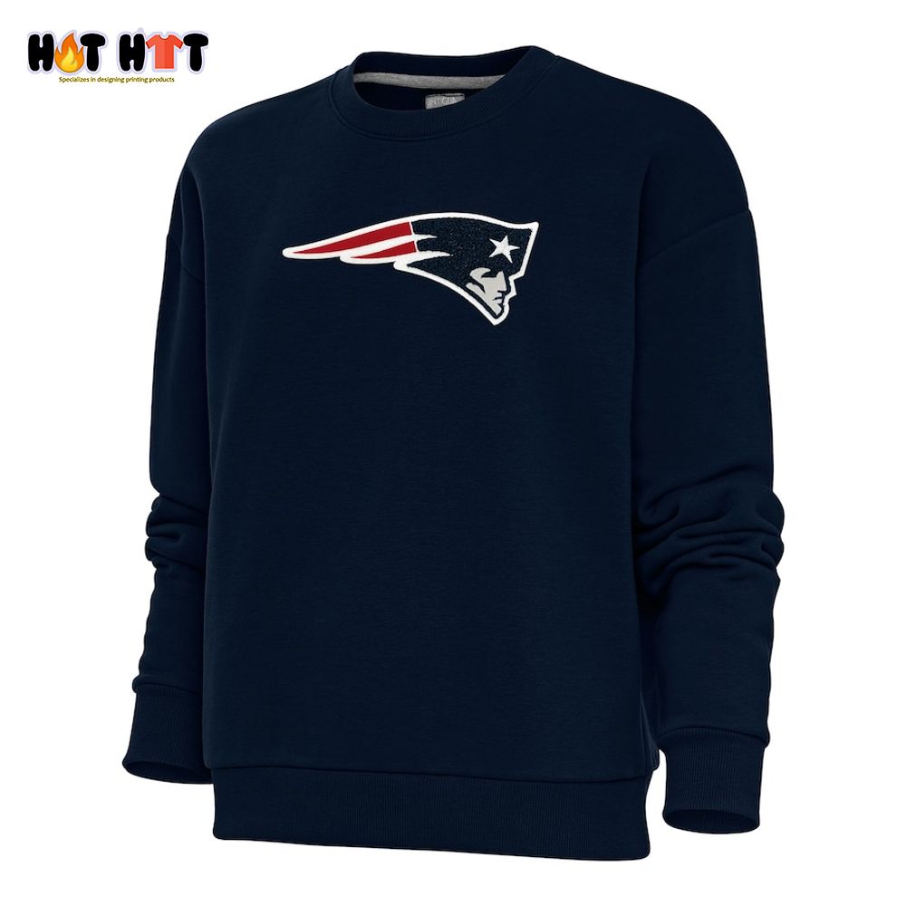 New England Patriots Big Logo Chest Navy Christmas Sweater