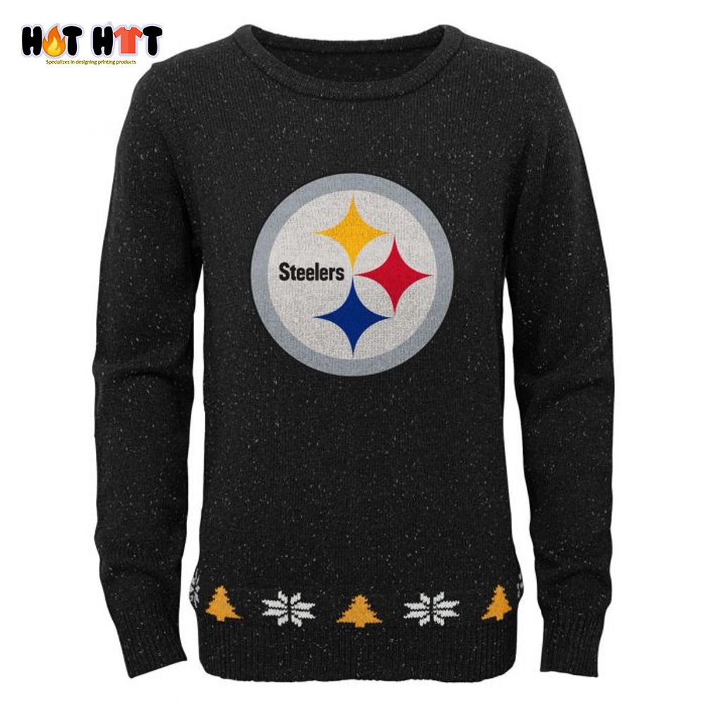 Pittsburgh Steelers logo Christmas tree shirt, sweater