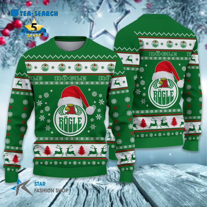 Best Gift Rogle BK Santa Hat Ugly Christmas Sweater Jul Tröja