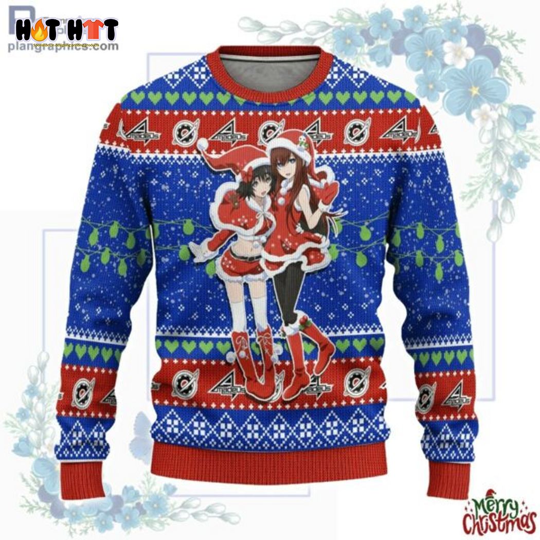 Steins Gate Ugly Christmas Sweater