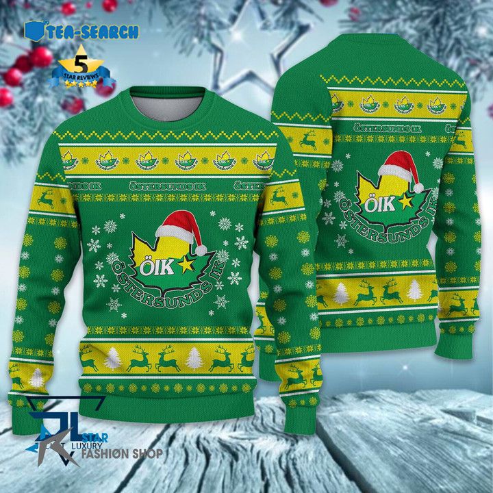 Best Sale Östersunds IK Hockey Allsvenskan Ugly Christmas Sweater