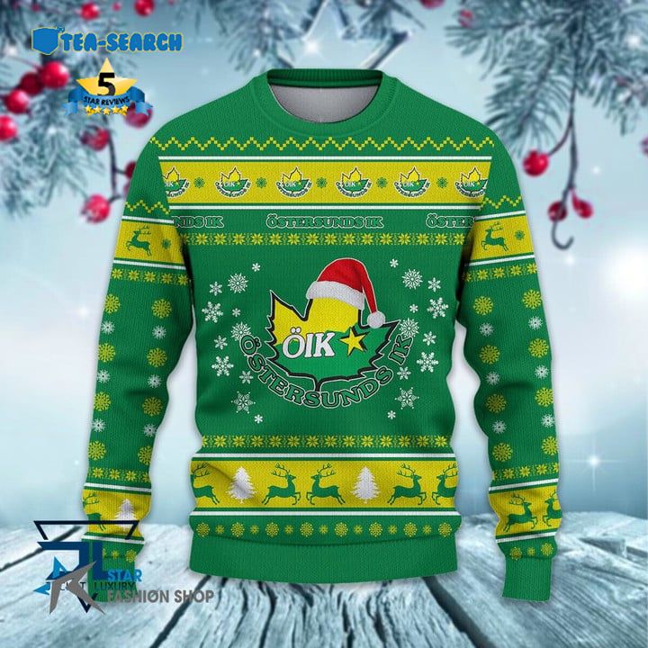 Best Sale Östersunds IK Hockey Allsvenskan Ugly Christmas Sweater