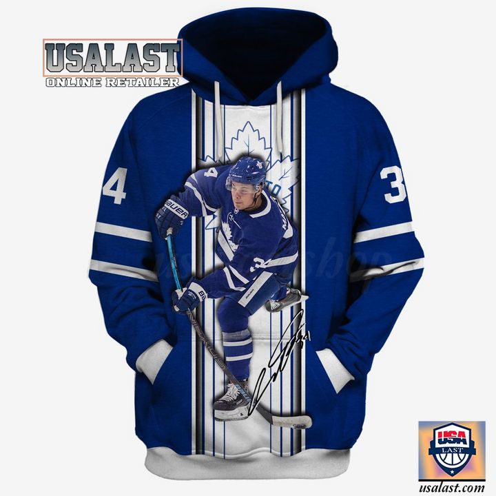Best-Buy Toronto Maple Leafs Auston Matthews #34 All Over Print Hoodie T-Shirt