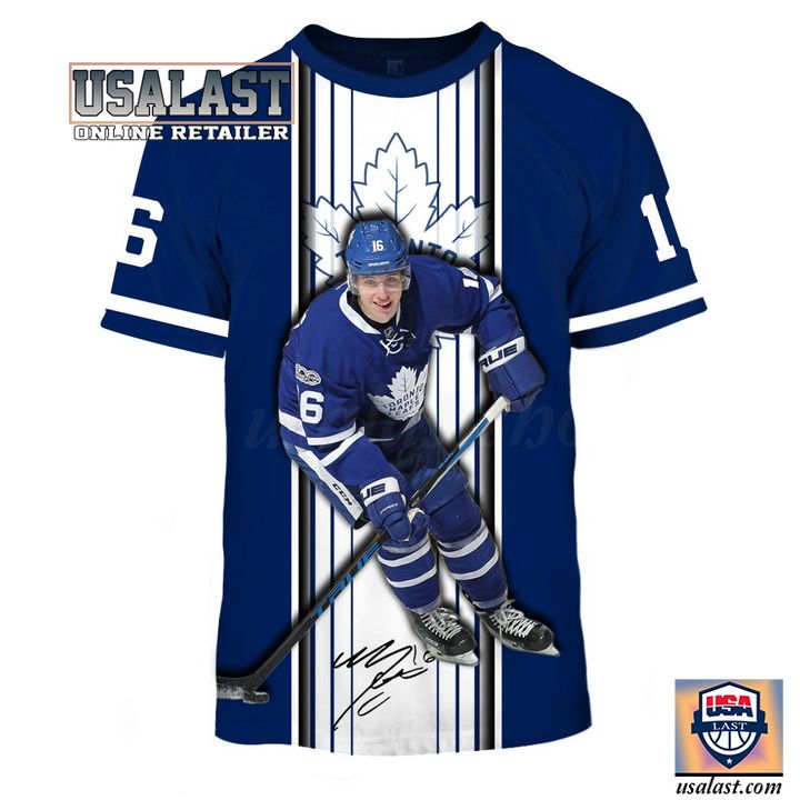 Toronto Maple Leafs Mitch Marner #16 All Over Print Hoodie T-Shirt
