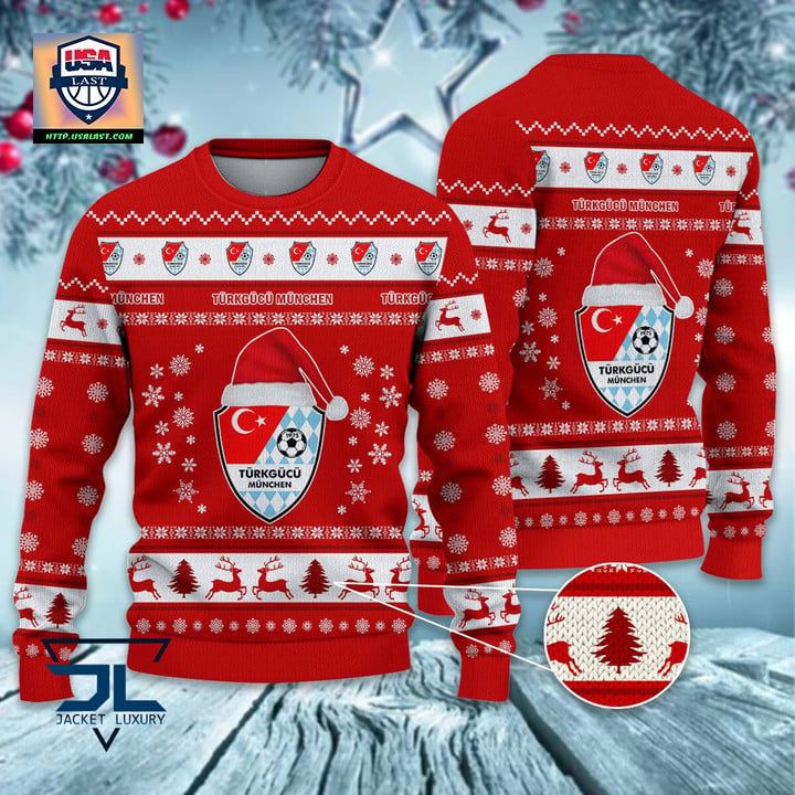 Best Quality Türkgücü München Regionalliga Bayern Ugly Christmas Sweater