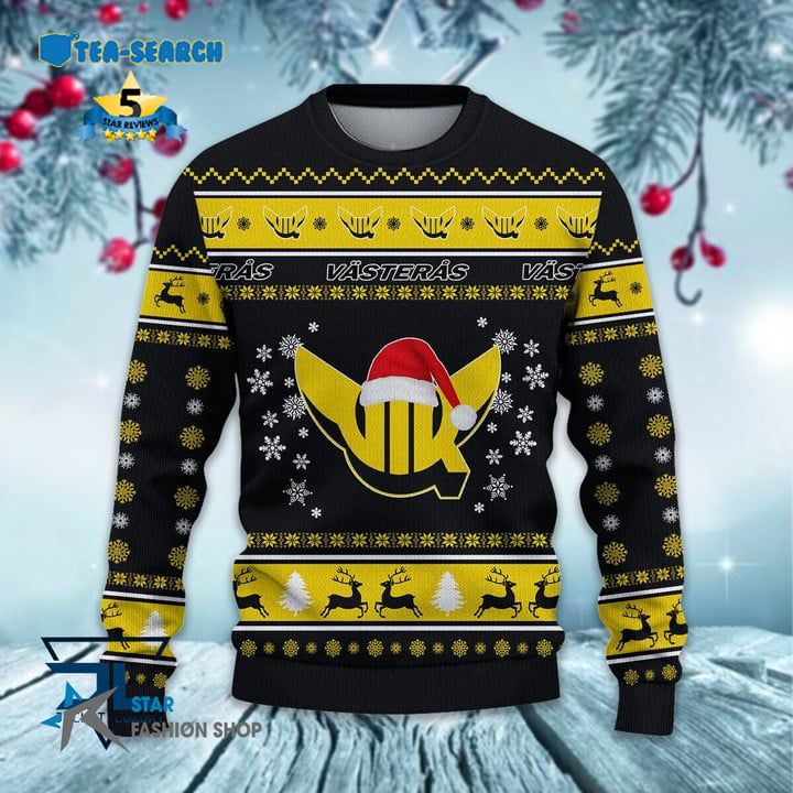 Coolest VIK Västerås HK Hockey Allsvenskan Ugly Christmas Sweater