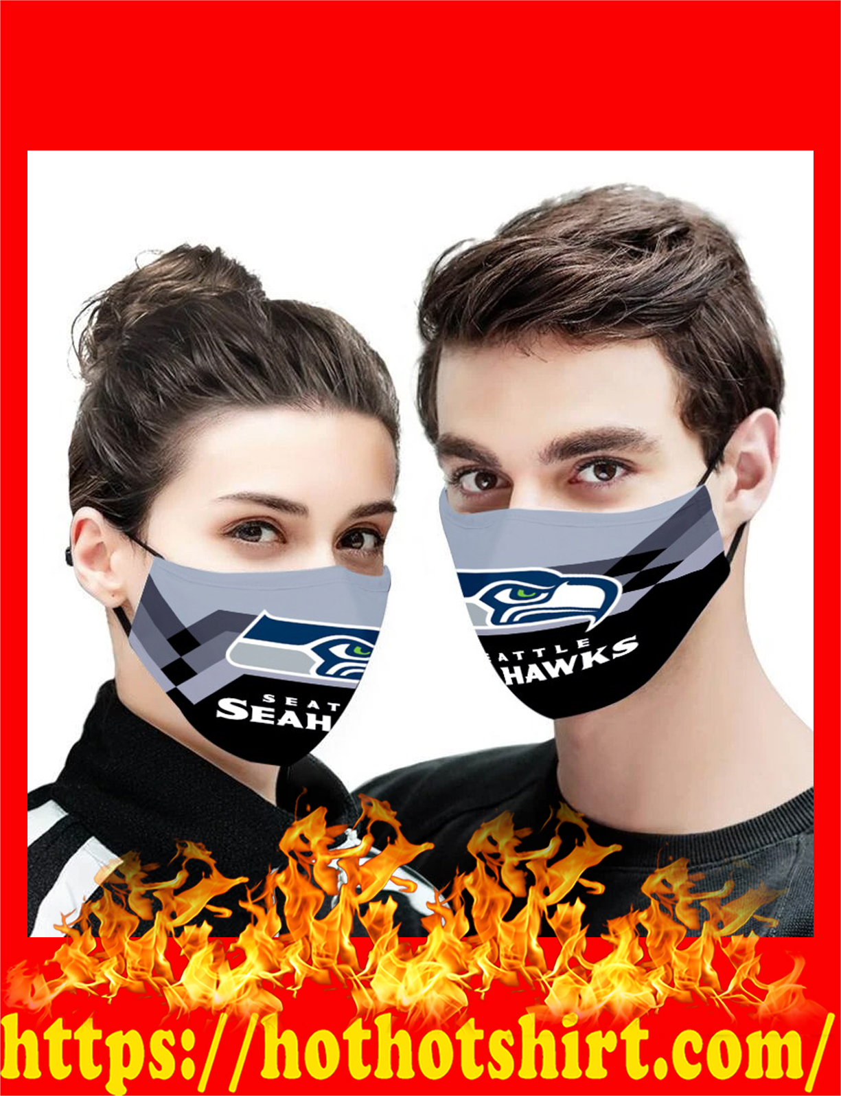 Seattle seahawks cloth mask