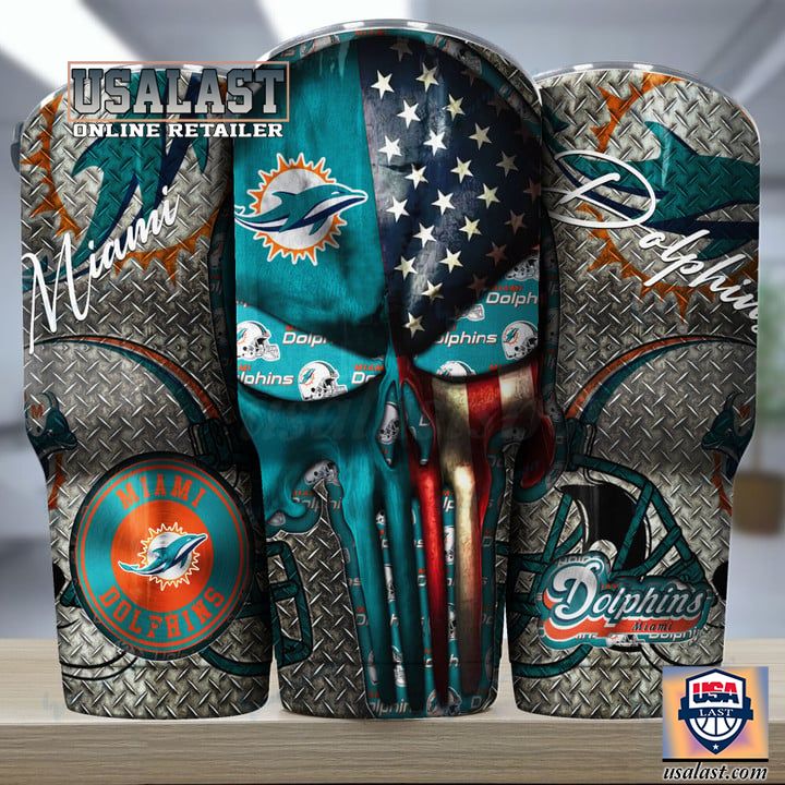 BEST Miami Dolphins American Flag Custom Name Car Sunshade - USALast