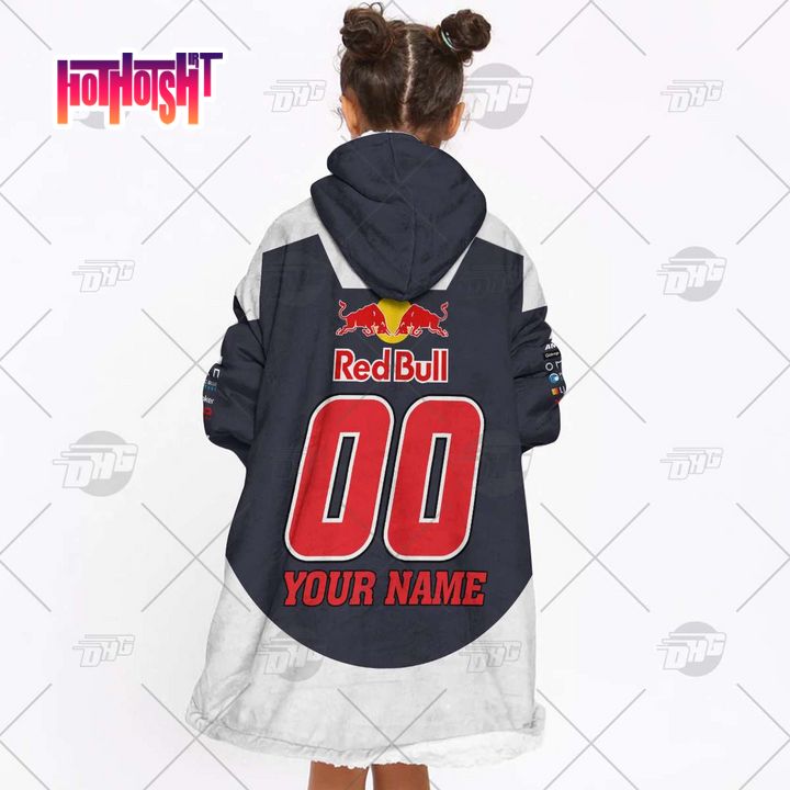 Here's Personalized V8 Supercars Triple Eight Race Engineering Redbull Ampol Racing Sherpa Hoodie Blanket