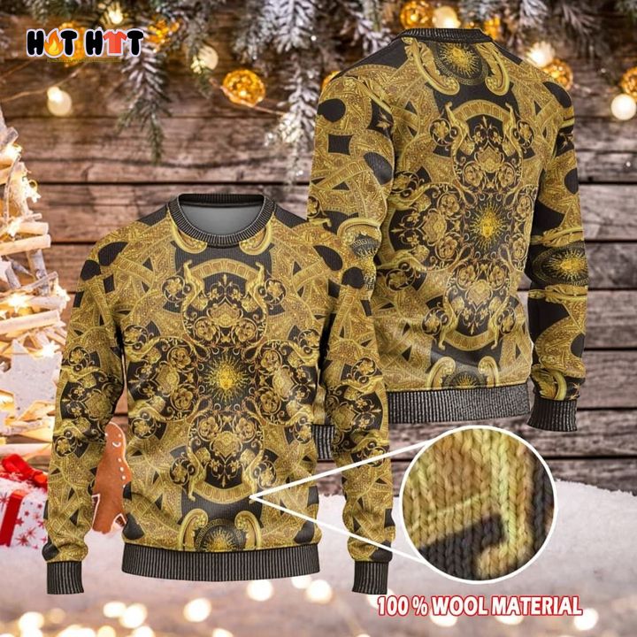 Welcome Versace Luxury Brand Ugly Sweater Christmas Sweaters 15