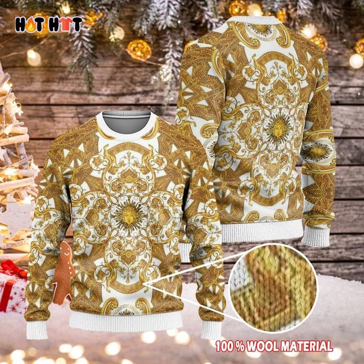 Where To Buy Versace Luxury Brand Ugly Sweater Christmas Sweaters 16