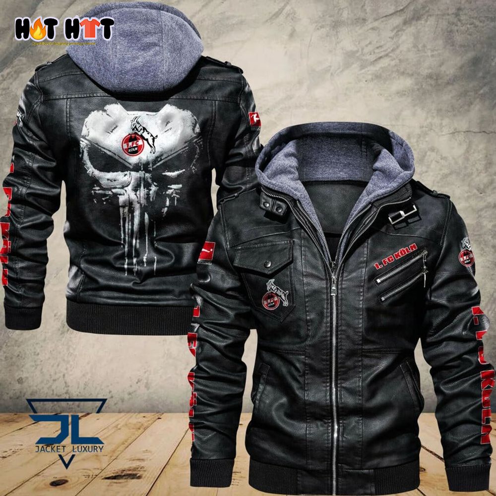 1. FC Koln Skull Leather Jacket