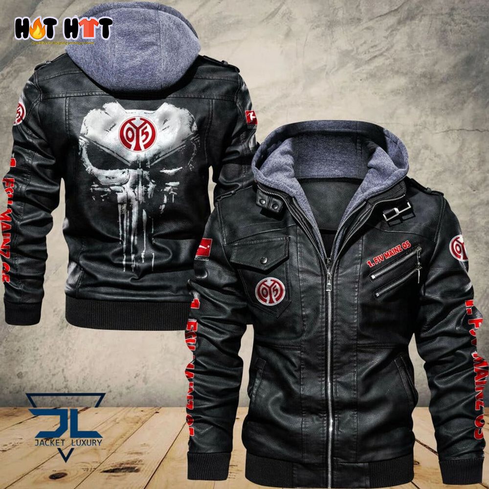 1. FSV Mainz 05 Skull Leather Jacket