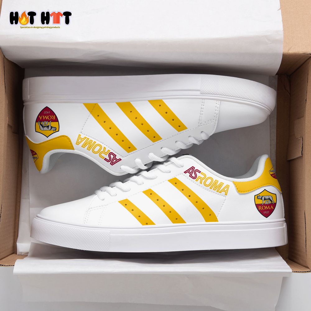 Shoes with yellow clearance stripes