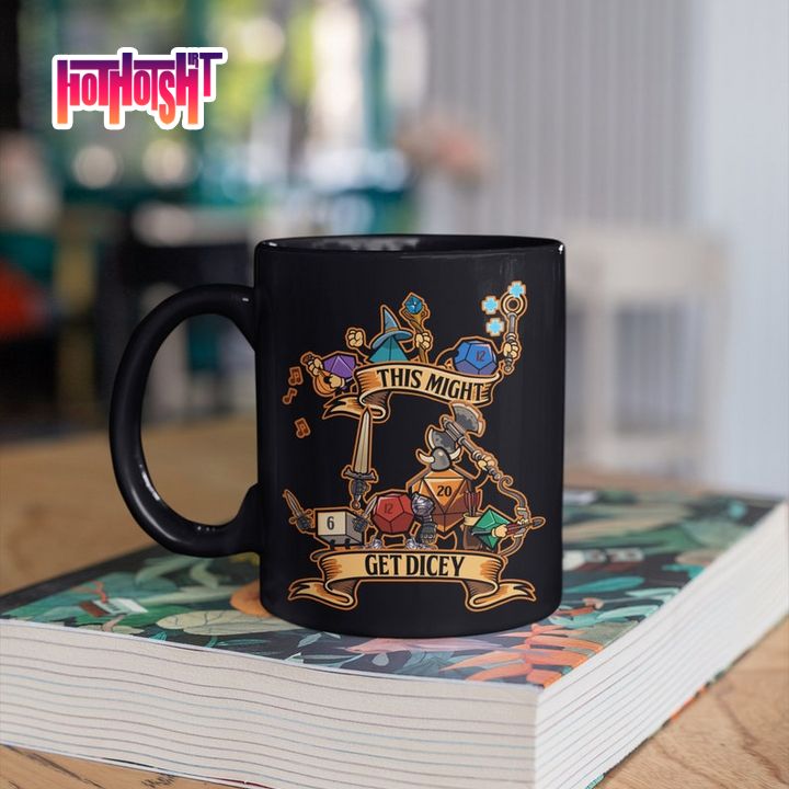 Holiday DND Dungeons & Dragons This Might Get Dicey Mug