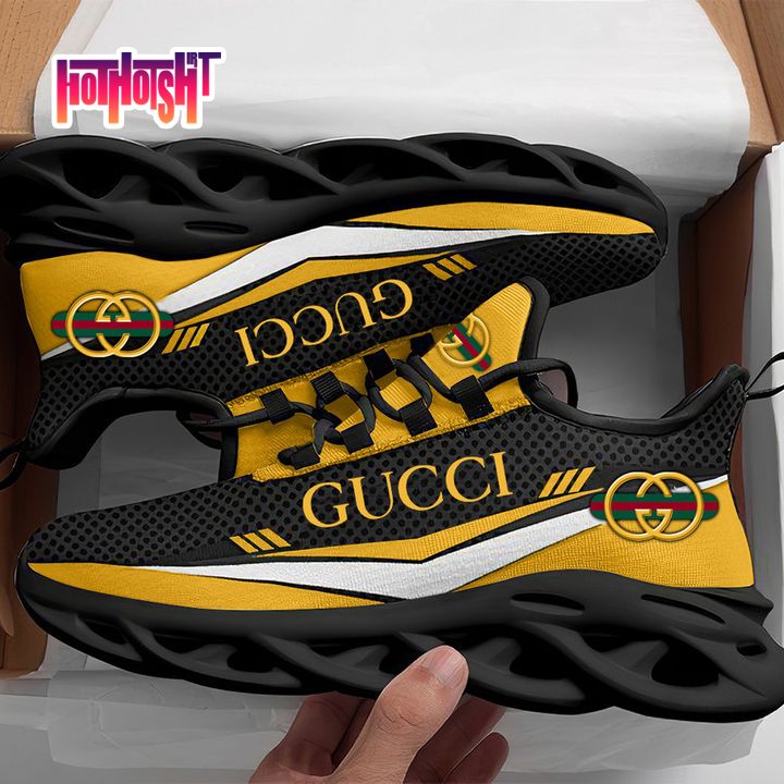 Gucci Black Yellow Max Soul Shoes Sneakers 2023