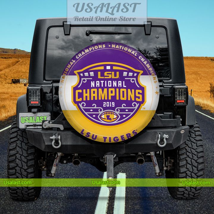 LSU Tigers 2019 National Champions Spare Tire Cover