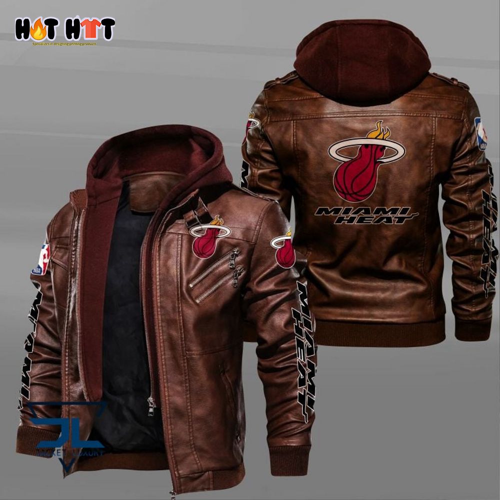 Miami Heat NBA Leather Jacket