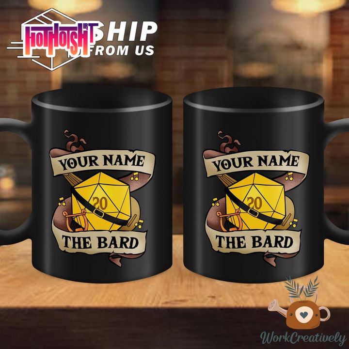 Awesome Personalized DND Dungeons and Dragons The Bard Coffee Mug