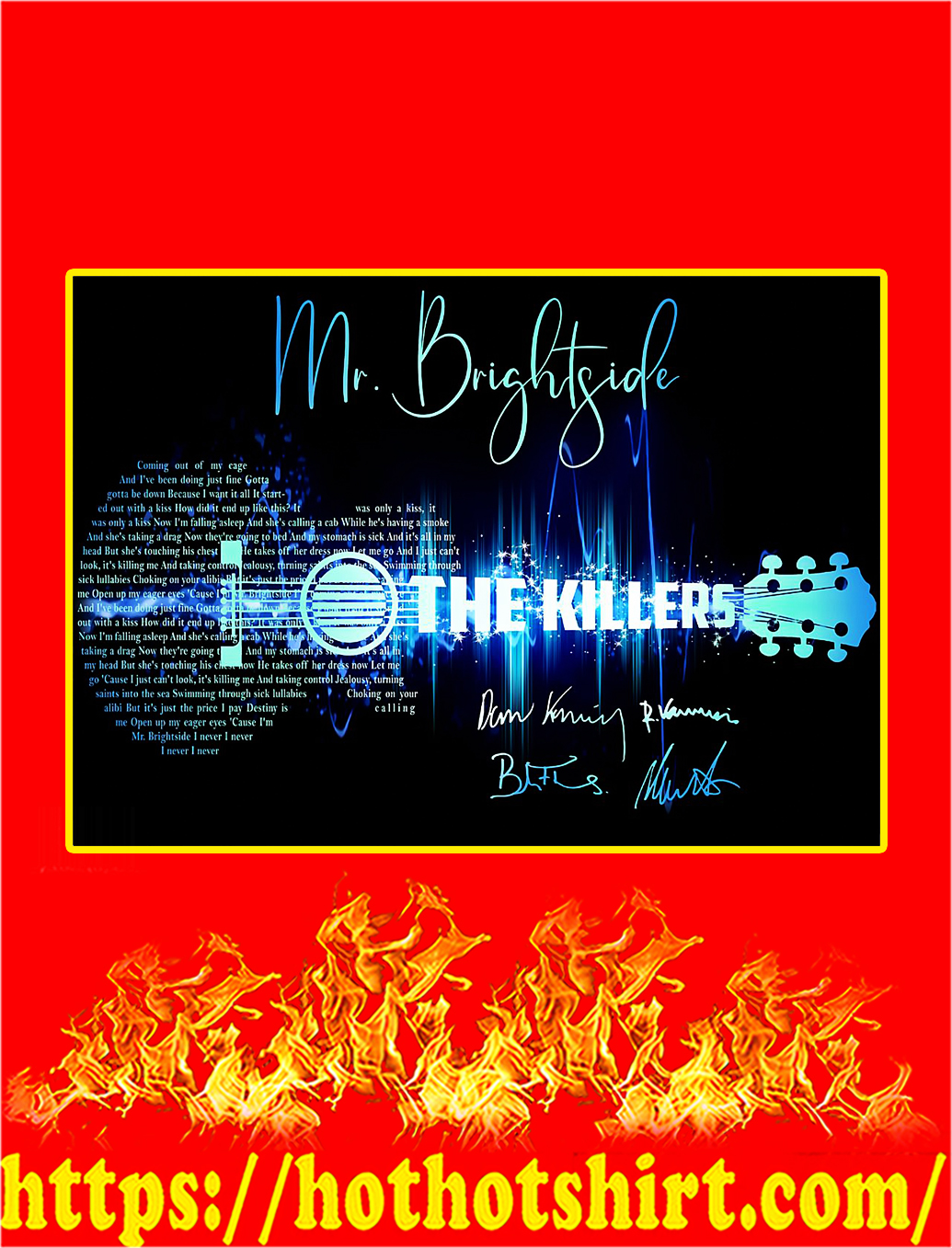Mr Brightside The Killers Signature Poster