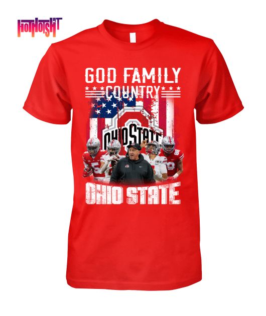 Ohio State Buckeyes God Family Country Unisex Shirt