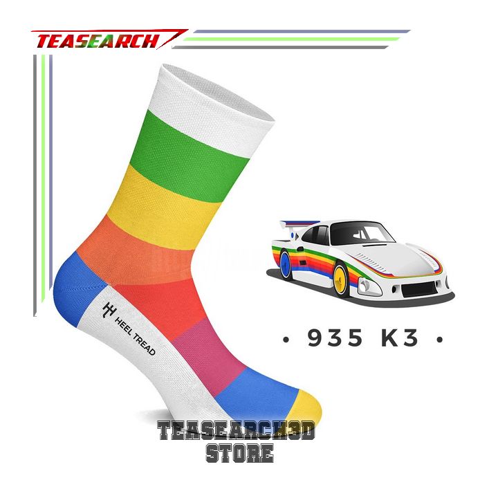 Coolest Porsche 935 K3 Race Car Style Crew High Socks