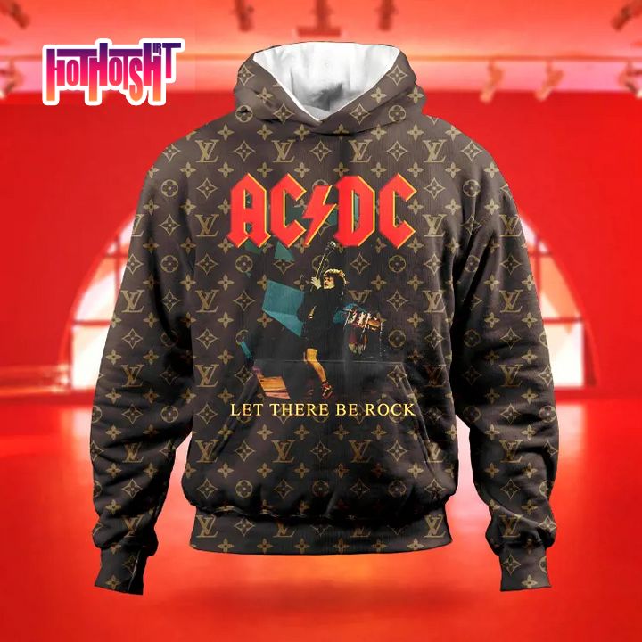 AC/DC Let There Be Rock Louis Vuitton Monogram Hoodie