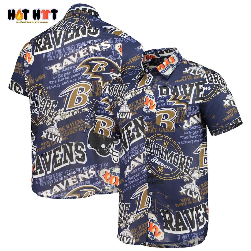 Baltimore Ravens Thematic Button-Up Shirt
