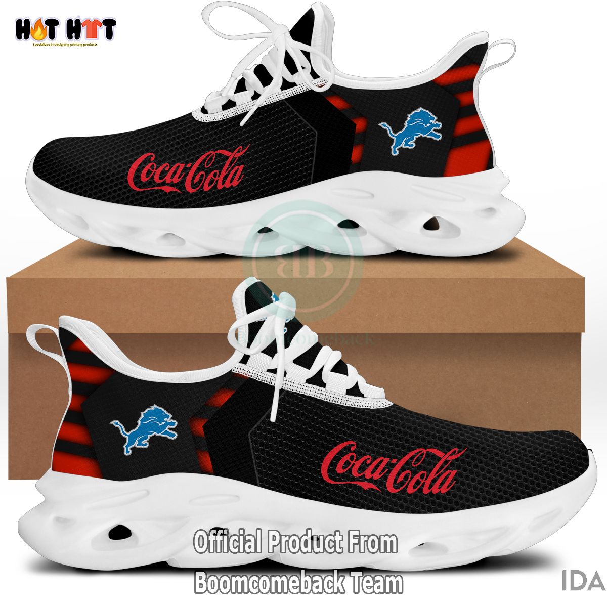 Coca-Cola Detroit Lions NFL Max Soul Shoes