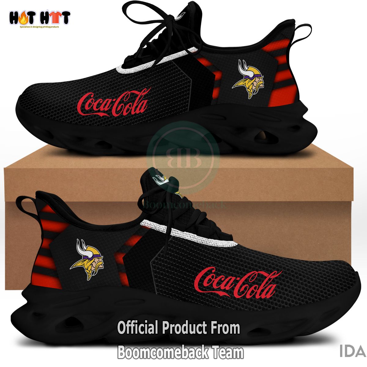 Coca-Cola Minnesota Vikings NFL Max Soul Shoes