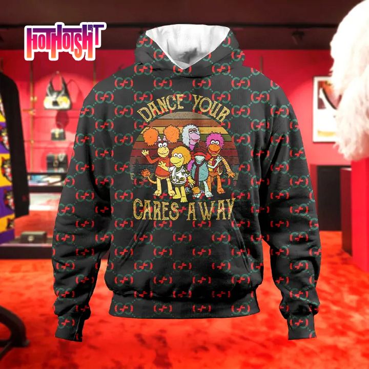 Fraggle Rock Dance Your Cares Away Gucci Luxury Hoodie