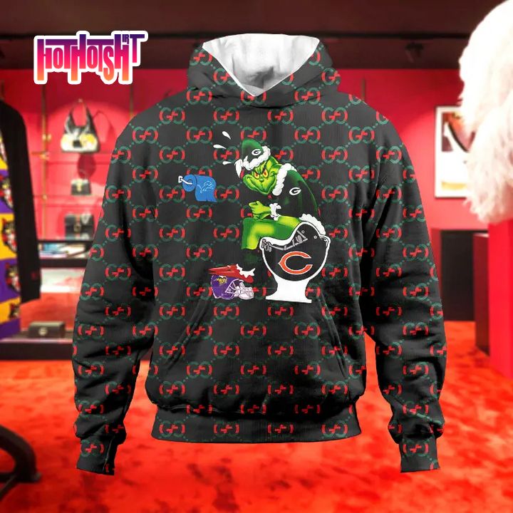 Grinch Hand Channel Ornament Gucci Luxury Hoodie
