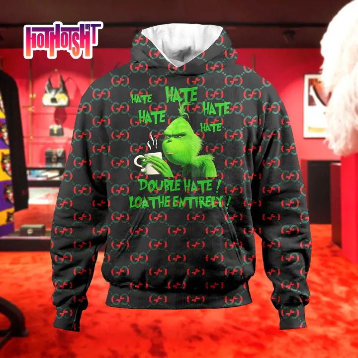 Grinch I Will Drink Monster Energy Everywhere Gucci Luxury Hoodie