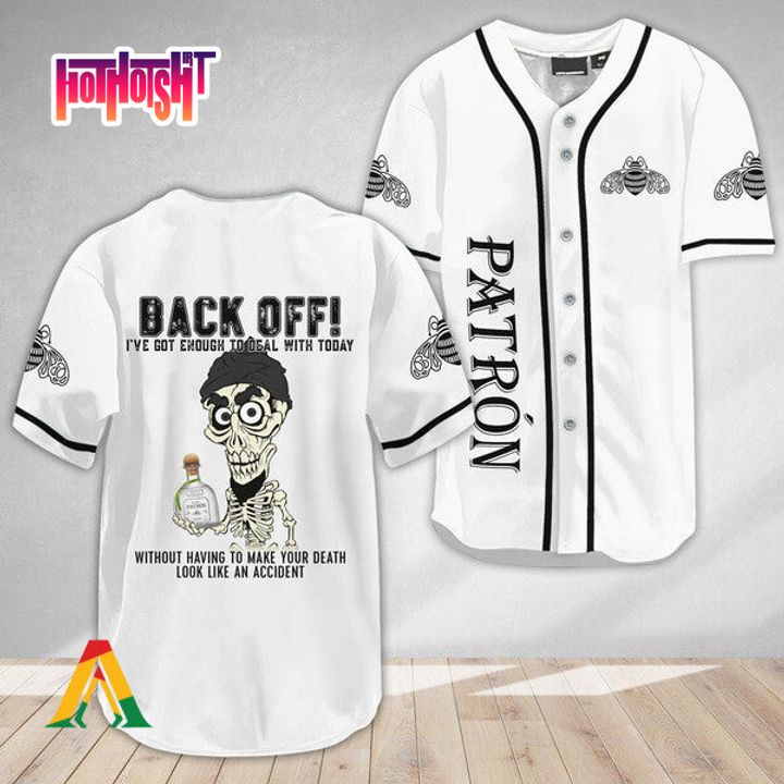 Jeff Dunham Achmed Back Off With Tequila Patron Baseball Jersey