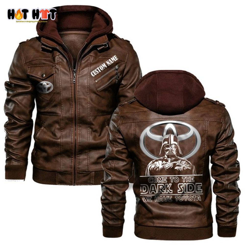 Personalized Name Star Wars Come To The Dark Side Toyota Leather Jacket