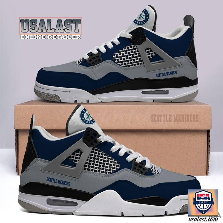 Mlb Seattle Mariners Air Jordan 4 Sneakers Shoes For Men And Women