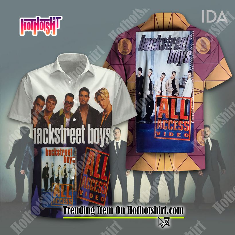 Backstreet Boys All Access Short Sleeve Hawaiian Shirt