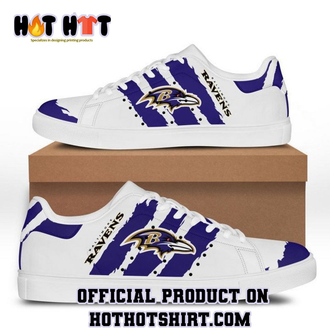 Baltimore Ravens NFL Stan Smith Low Top Shoes