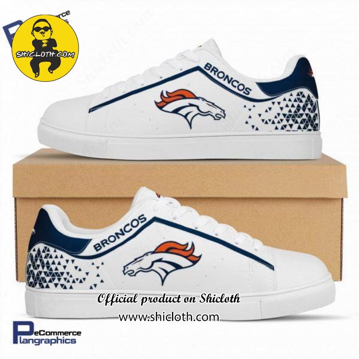 Denver Broncos NFL Stan Smith Low Top Shoes