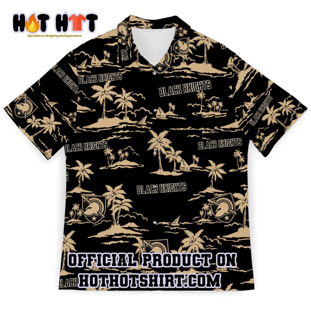 Army black knights ncaa palm tree hawaiian shirt and short