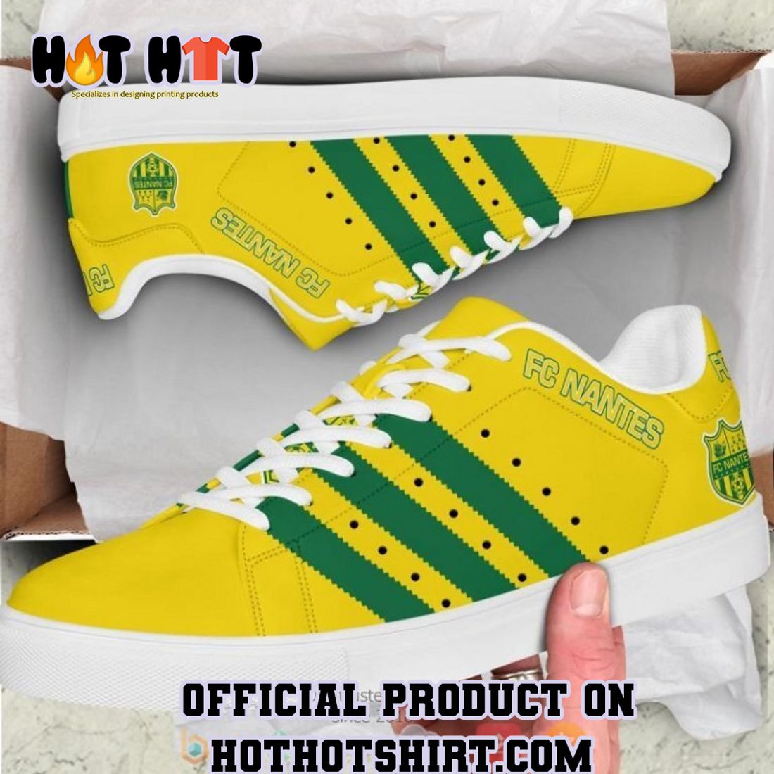 BEST SELLER FC Nantes Yellow Adidas Stan Smith Shoes