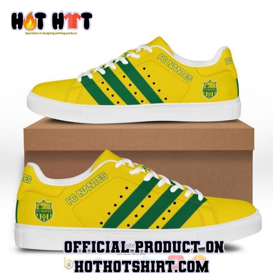 BEST SELLER FC Nantes Yellow Adidas Stan Smith Shoes